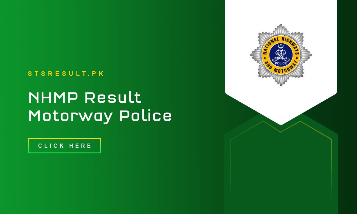 NHMP Result 2024 Motorway Police Written Test