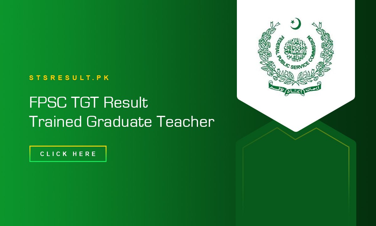 FPSC TGT Result Trained Graduate Teacher