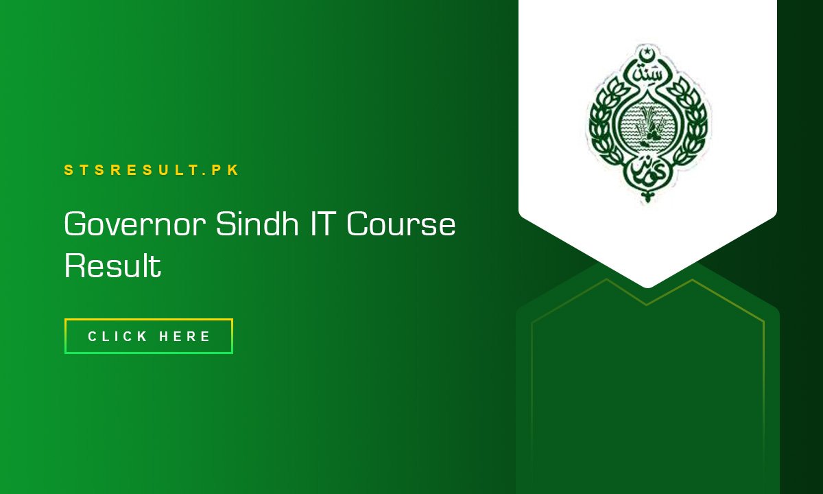 Governor Sindh IT Course Result