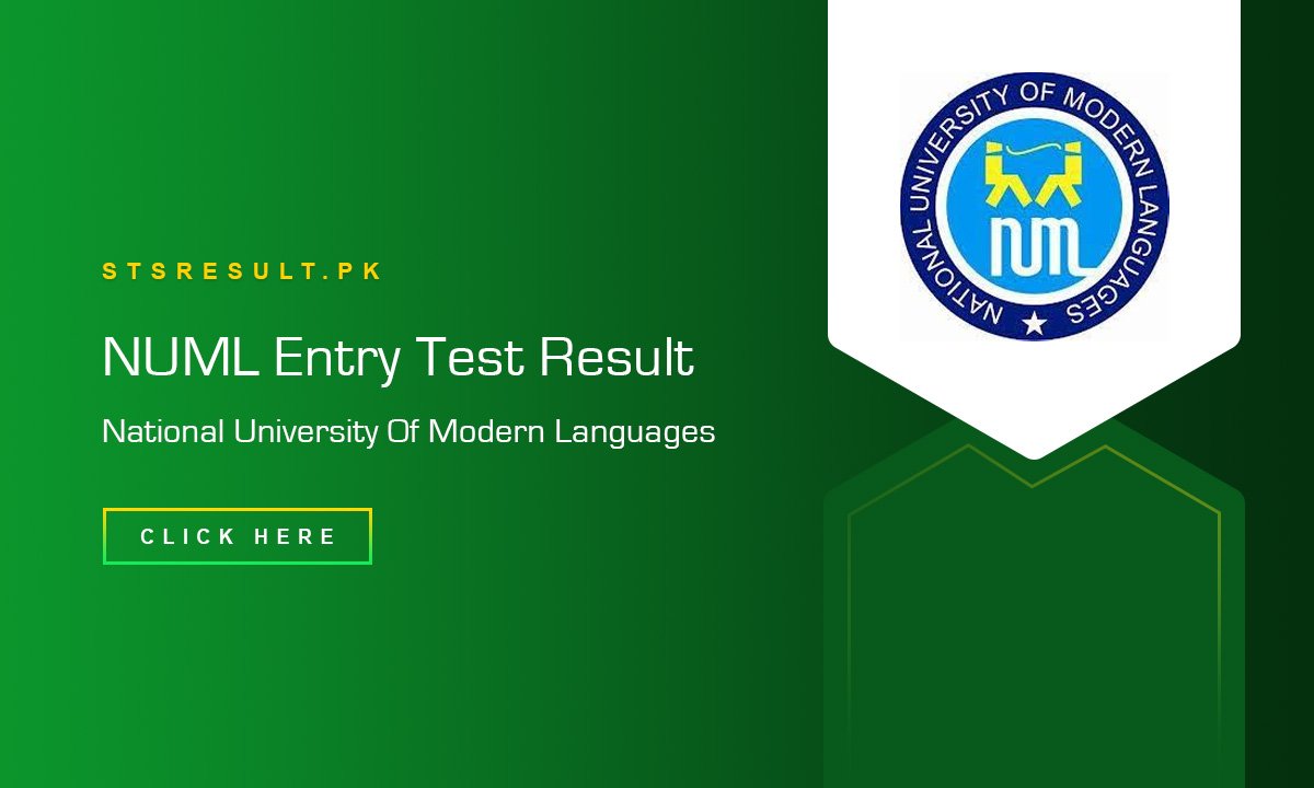 NUML Entry Test Result