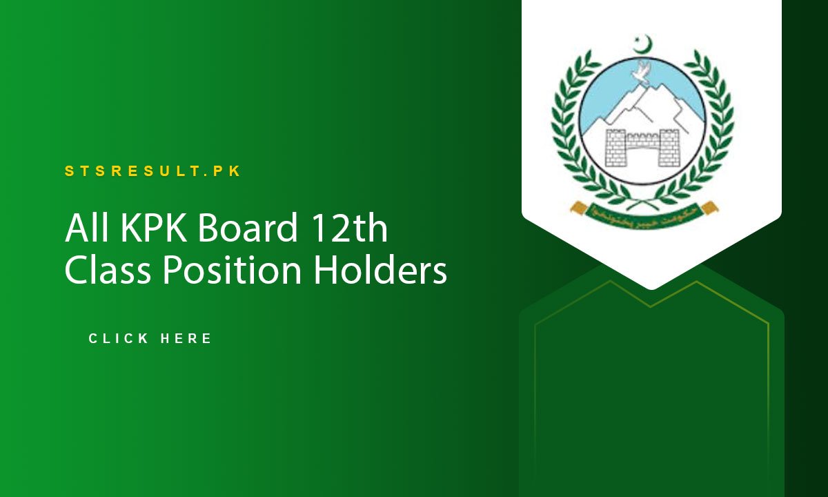 All KPK Board 12th Class Position Holders Result