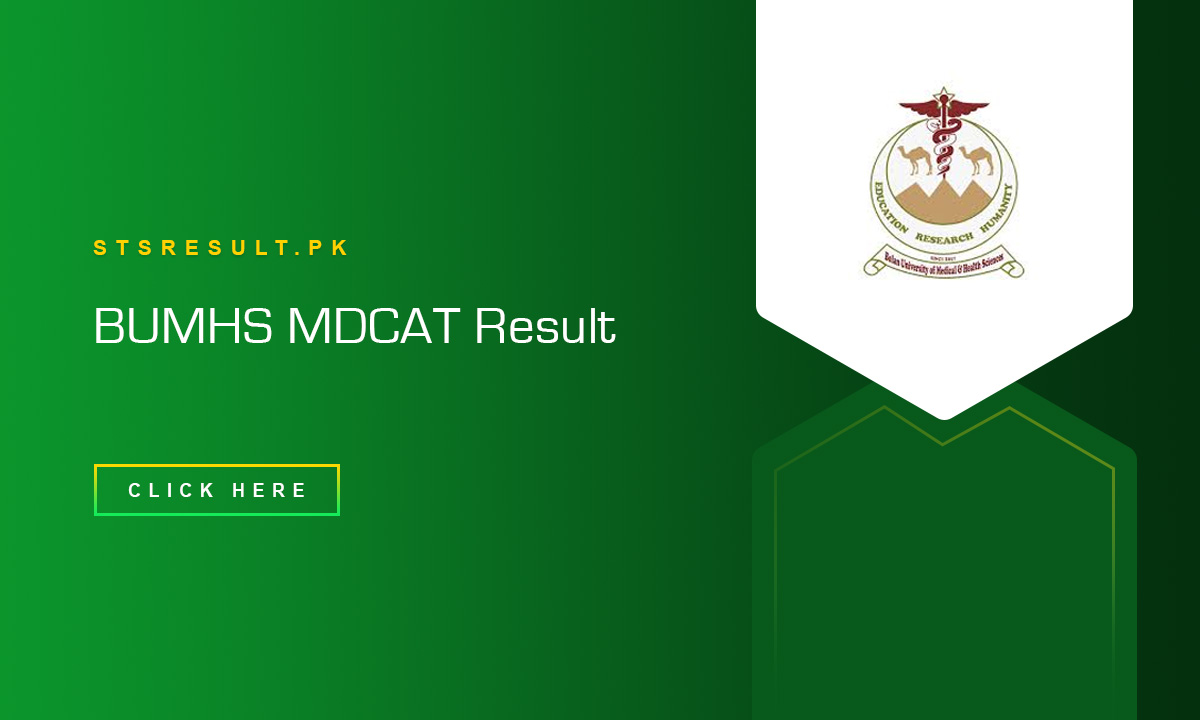 BUMHS MDCAT Result