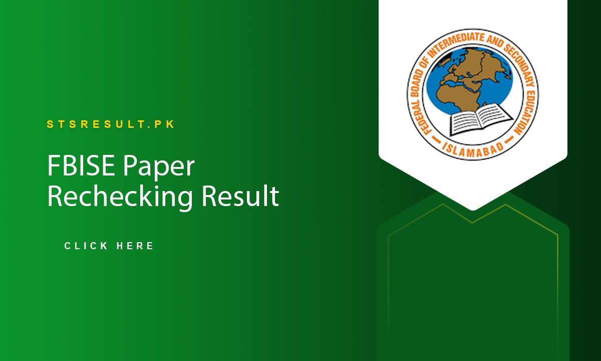 FBISE Paper Rechecking Result