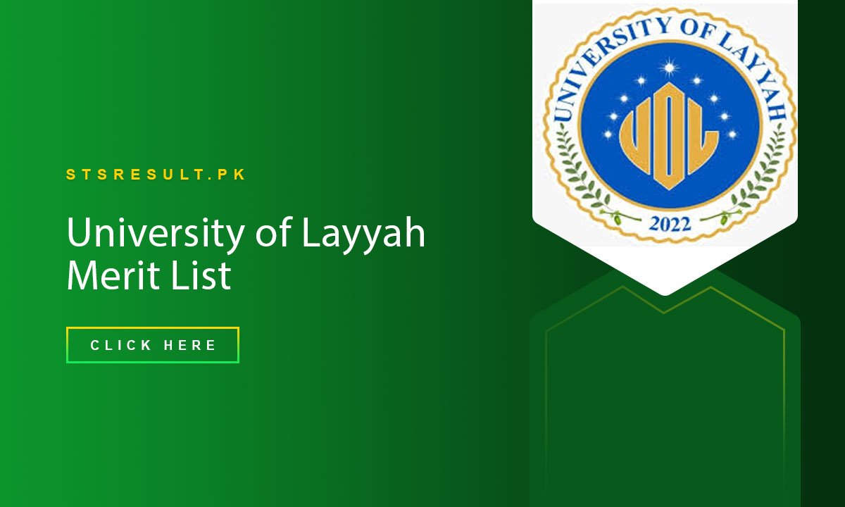 University of Layyah Merit List