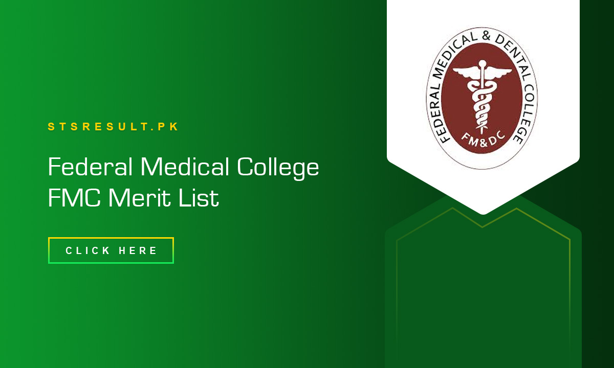 Federal Medical College FMC Merit List