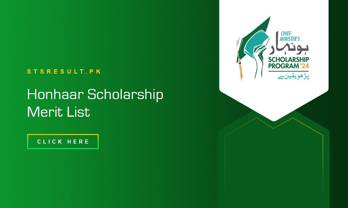 Honhaar Scholarship Merit List