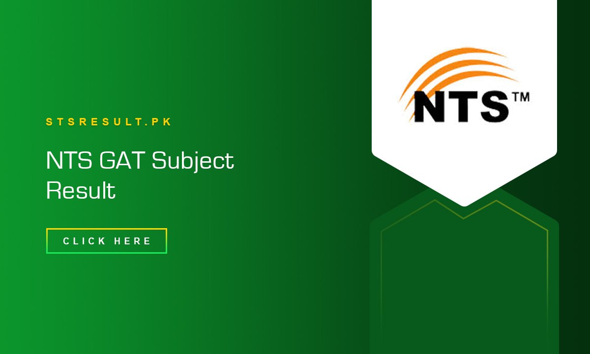 NTS GAT Subject Result