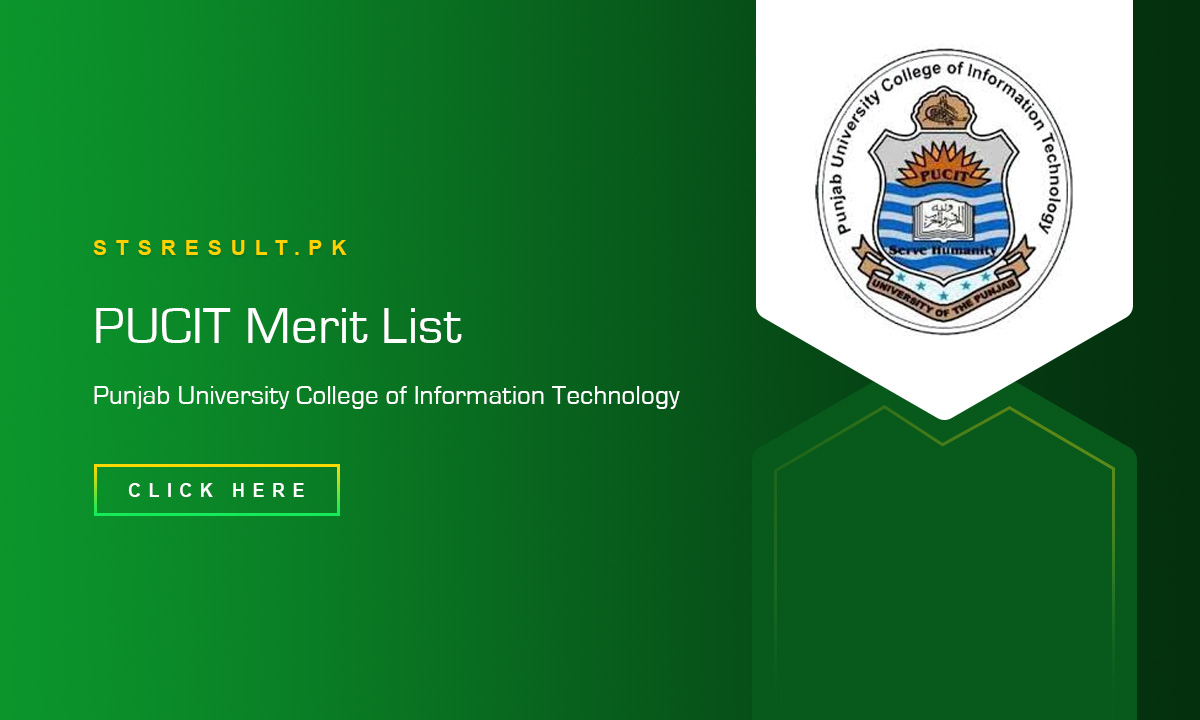 PUCIT Merit List