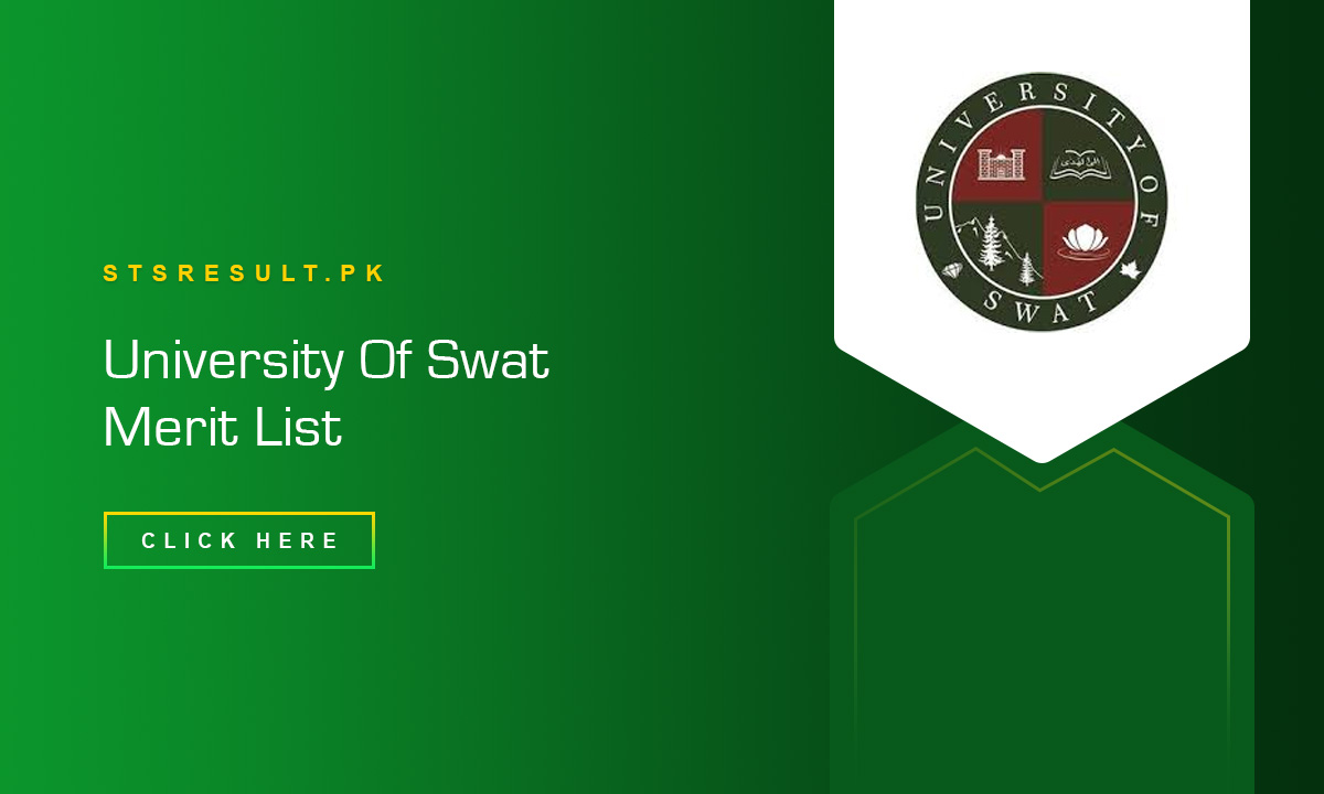 University Of Swat Merit List