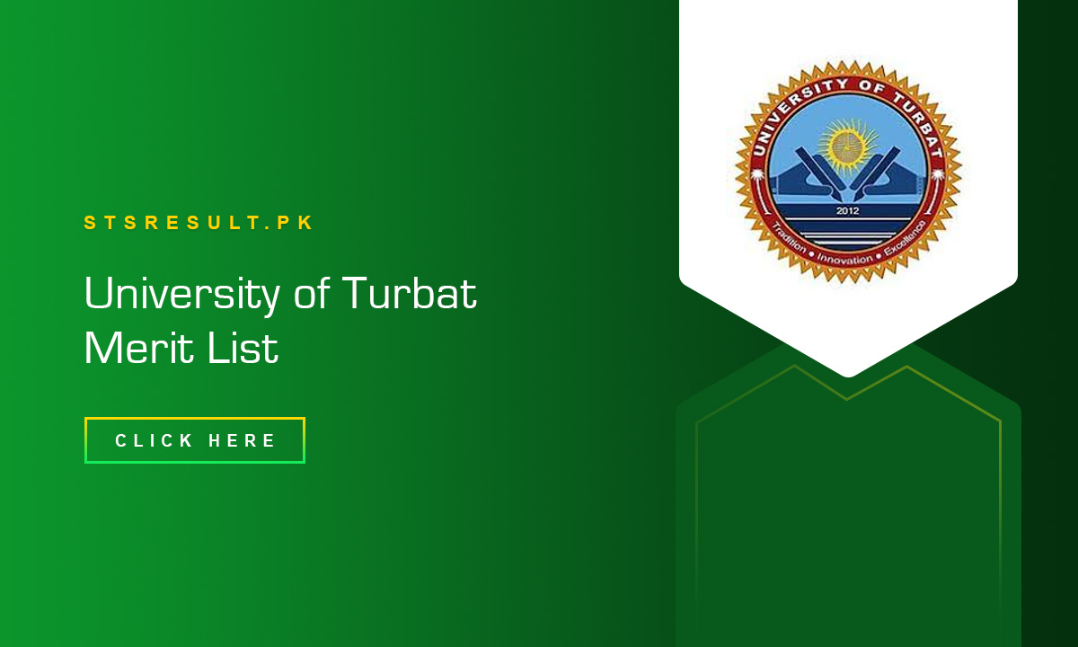 University of Turbat Merit List