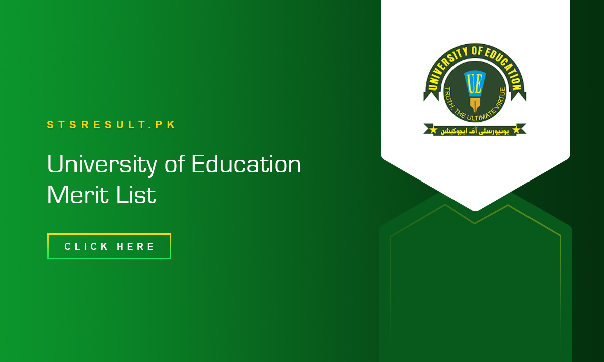 University of Education Merit List